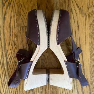 Lotta from Stockholm highwood T-bar clogs